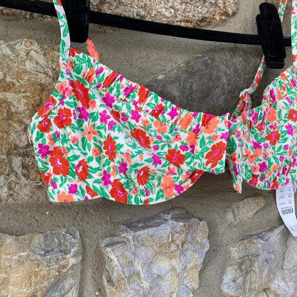 NWT J. Crew Storybook Floral High Waisted Bikini Swimsuit Set 34B / XS - Picture 5 of 12